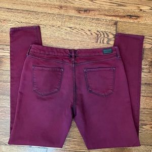 Dear John maroon skinny jeans